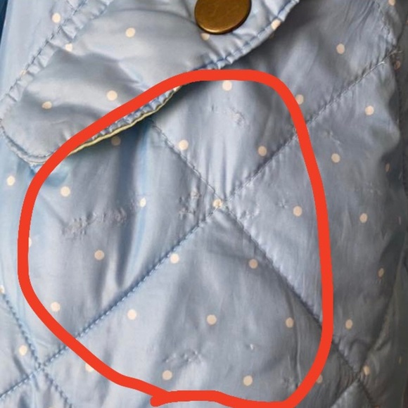 Columbia PFG light blue white polkadotted puffer zip button up skii jacket coat - Picture 15 of 16